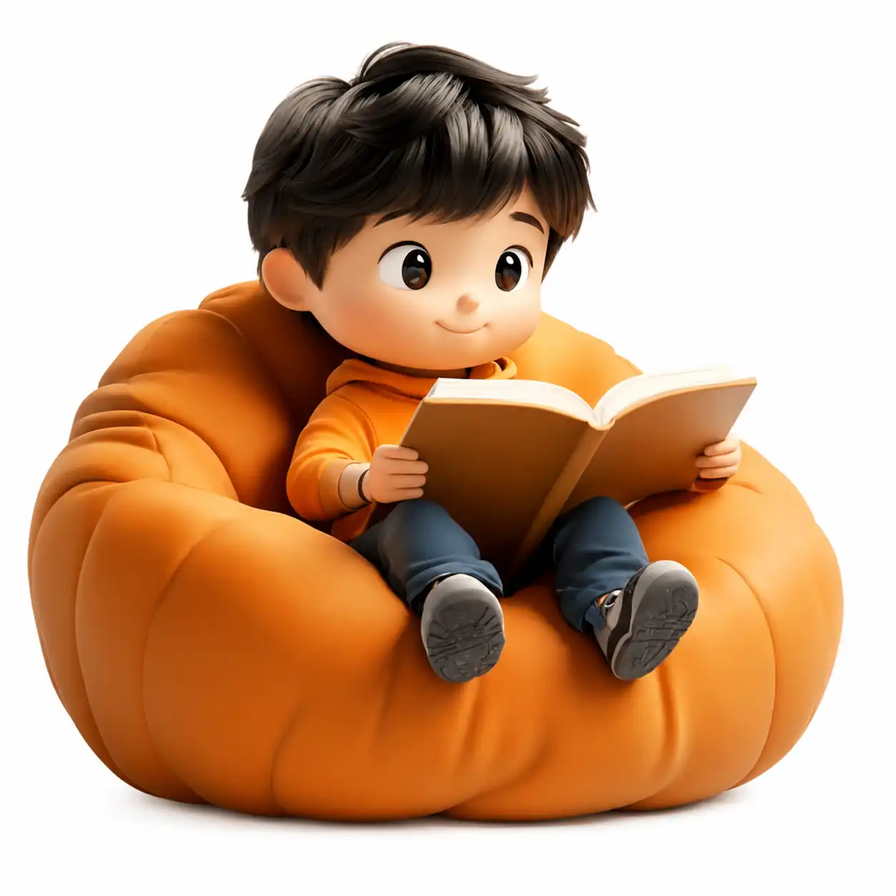 A student working through math formulas, written playfully on an orange
